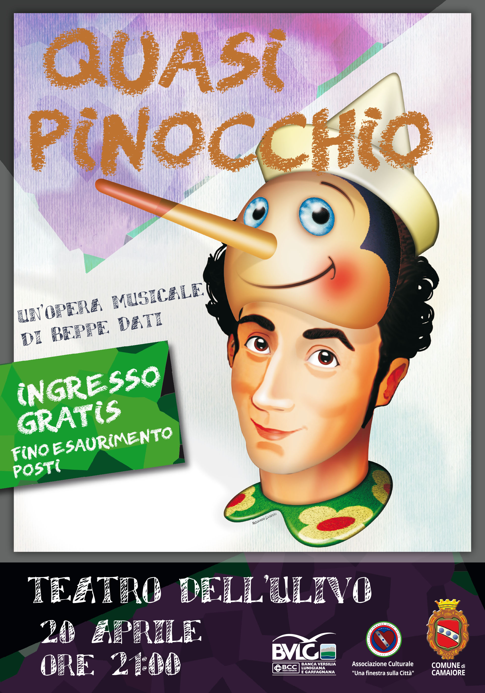 "Quasi Pinocchio" - giovedì 20 aprile ore 21,00