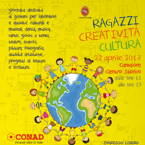 "Ragazzi, creatività, cultura": il 22 aprile una giornata per promuovere l'attività delle associazioni culturali del territorio