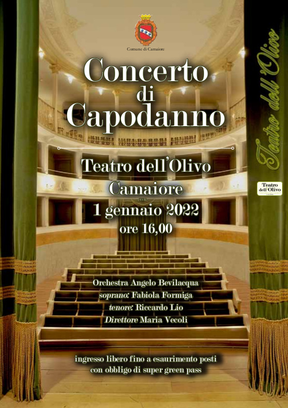 Concerto di Capodanno - Il 1 gennaio 2022 in scena l'Orchestra Filarmonica "A. Bevilacqua" al Teatro dell'Olivo di Camaiore
