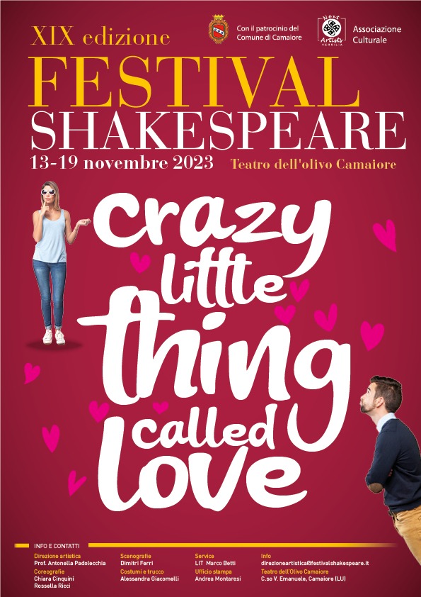 Torna lo Shakespeare Festival: dal 13 al 19 novembre i capolavori in lingua originale al Teatro dell'Olivo