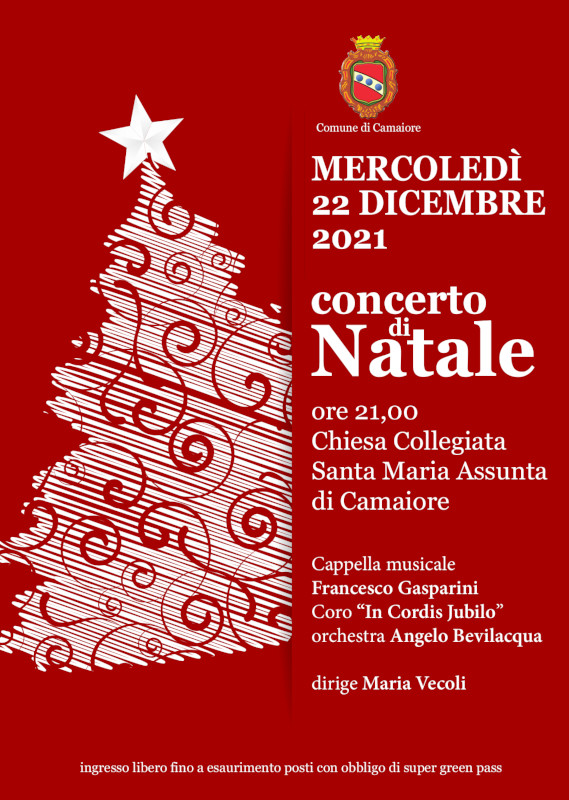 Concerto di Natale 2022 -  il 22 dicembre nella Chiesa Collegiata di Camaiore